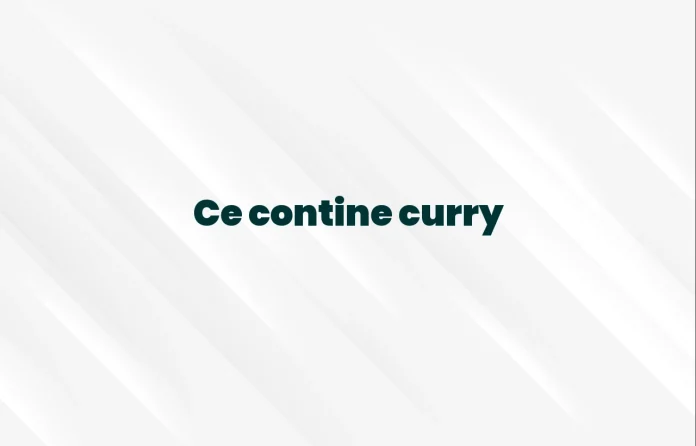 ce contine curry