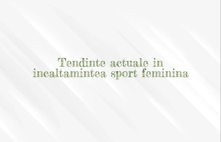 Tendinte actuale in incaltamintea sport feminina